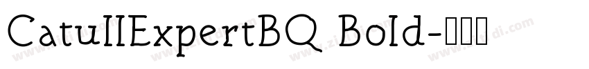 CatullExpertBQ Bold字体转换